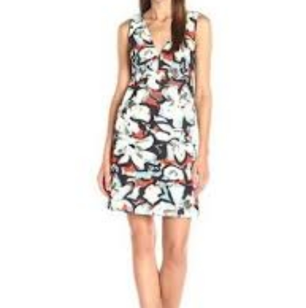 Milly Gardenia Print Mini Dress